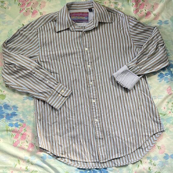 Robert Graham Dress Shirt Stripes Checks - Picture 1 of 10